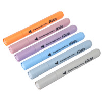 Маркер-выделитель оформительский &quot;Альфа&quot;, 3-гранный корпус, фигурный скош. након. 3мм, 6 цветов