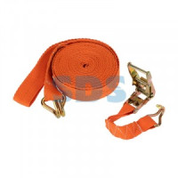 Стяжка для груза багажная с крюками, с храповым механизмом, 10х0,038 м REXANT, 80-0243