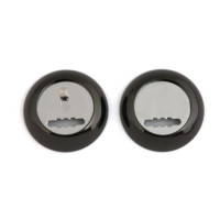 Накладка под сувальду DP-S-12-BL со Шторкой (черный) AVERS  \10 (90)