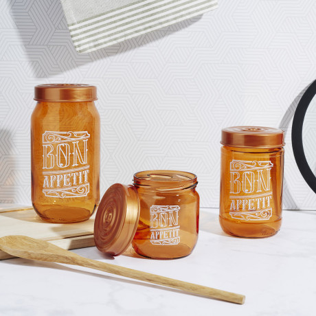 HEREVIN Охра Банка для сыпучих продуктов, стекло, 1000мл, 172541-819