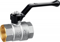 Кран ЗУБР &quot;ПРОФЕССИОНАЛ&quot; шаровой 3/4&quot; полнопроход &quot;мама-мама&quot;, ручка, никел латунь zu51322-3/4