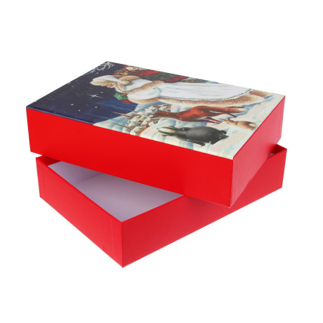 Набор подарочных коробок тм СНОУ БУМ, 3 размера 21x29x9см, 20x27x8см, 18x26x6см, картон