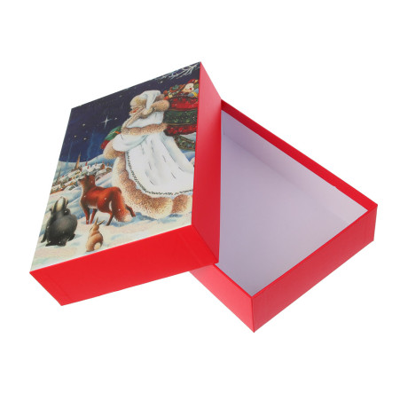 Набор подарочных коробок тм СНОУ БУМ, 3 размера 21x29x9см, 20x27x8см, 18x26x6см, картон