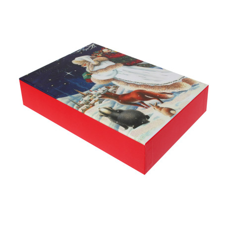 Набор подарочных коробок тм СНОУ БУМ, 3 размера 21x29x9см, 20x27x8см, 18x26x6см, картон