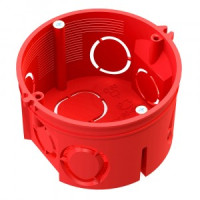 Промрукав коробка уст. СУ d68х42 для твердых стен, без соед., самор., HF, красный (245шт) 80-0501 С