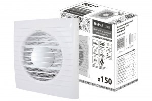 TDM Народный вентилятор вытяжной d=150мм 16Вт 280м3/ч, белый IP34 (4!) (РФ) SQ1807-0203