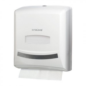 601426 Диспенсер для полотенец ЛАЙМА PROFESSIONAL, (Система H3/F1), ZZ(V) белый, ABS пластик,