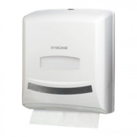 601426 Диспенсер для полотенец ЛАЙМА PROFESSIONAL, (Система H3/F1), ZZ(V) белый, ABS пластик,