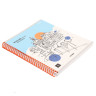 Тетрадь общая, 96 листов, в клетку, БЕЛЫЕ ЛИСТЫ, обл.мел. картон, спираль, микс