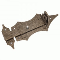 Засов Киров Секрет ЗД-14 а/бронза с проушиной фигурный (25)