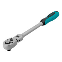 Ключ-трещотка шарнирный 1/2&quot;, СrV, 72 зуба, с быстрым сбросом, матовый хром Stels