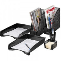 Набор настольный пластиковый Attache эконом чёрный 456966