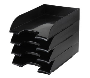 Подставка Лоток для бумаг ATTAСHE, черный 4шт/упаковке 1111998