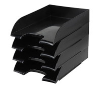 Подставка Лоток для бумаг ATTAСHE, черный 4шт/упаковке 1111998