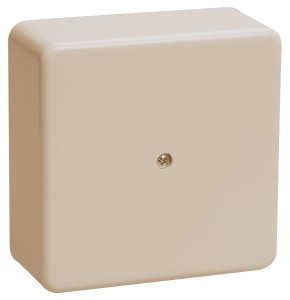 IEK коробка КМ41212-02 распред. ОУ 75х75х20 мм слоновая кость (с контактной группой)