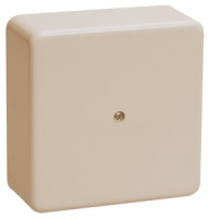 IEK коробка КМ41212-02 распред. ОУ 75х75х20 мм слоновая кость (с контактной группой)