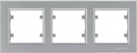Makel Karea рамка 3 мест. серебро (горизонт.) 56065703