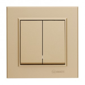 Makel Karea выкл. СУ 2 кл. латунь 56057003