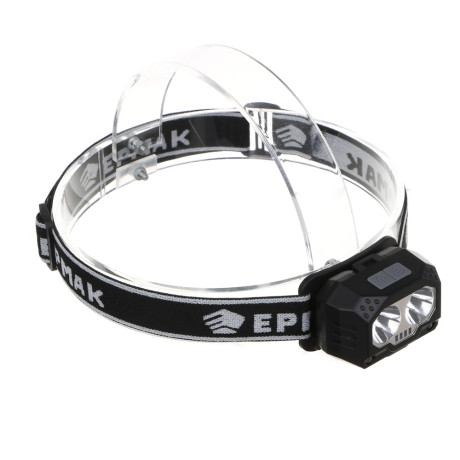 ЕРМАК Фонарь налобный, 2 LED + красный свет, 6 режимов, 3хААА, 64х43х37 мм
