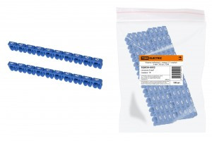 TDM маркер наборный - символ "6" голубой 6 мм2 (уп. 100 шт., цена за уп.) (10!) SQ0534-0052