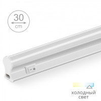 Wolta св-к св/д линейный IP20 6W(420lm) 6500K 6K 32x23x305 с выкл.,кон-р жест,гибк,шнур WT5W6W30
