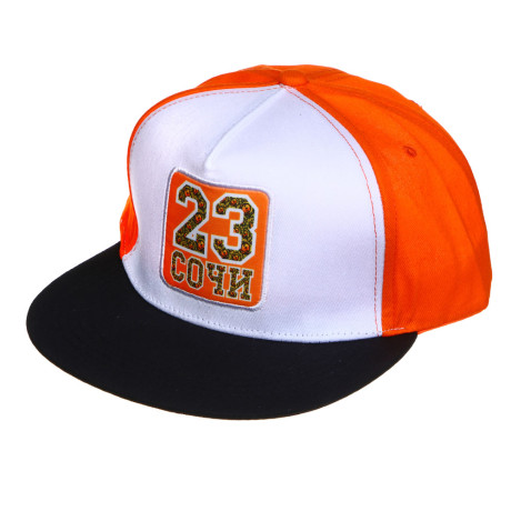 РЫЖИЙ Кепка взрослая, р. 58, 100% хлопок, 2 дизайна, ВЛ23-12