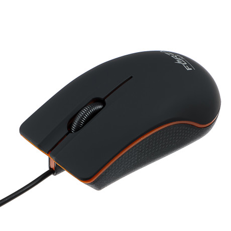 FORZA Компьютерная мышь проводная Compact, 1200DPI, Soft Touch, USB, каб. 160см, чёрный