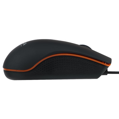 FORZA Компьютерная мышь проводная Compact, 1200DPI, Soft Touch, USB, каб. 160см, чёрный