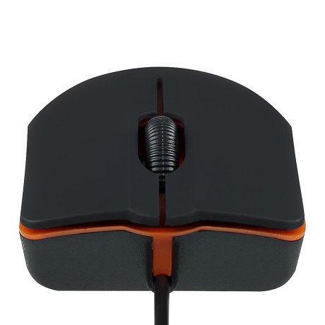 FORZA Компьютерная мышь проводная Compact, 1200DPI, Soft Touch, USB, каб. 160см, чёрный