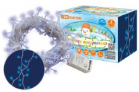 Гирлянда-нить СГ50Г5 50LED голубая, 5м, 8реж., прозр. провод (30!) TDM SQ0361-0034