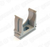 GREENEL крепеж-клипса d32мм для жестк. и гофр. труб СЕРАЯ (уп.40шт, цена за шт) GE50143