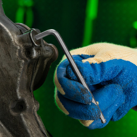 Набор ключей имбусовых, HEX, 2-12 мм, CrV, 9 шт., удлиненные, с шаром Сибртех