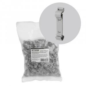 STEKKER Монтажный держатель на DIN-рейку д/блочных зажимов (гориз.уст.) серый LD580-PTFIX-H2 49757