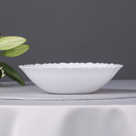 MILLIMI Бьянко Плюс Салатник, опаловое стекло, 19см, 700мл