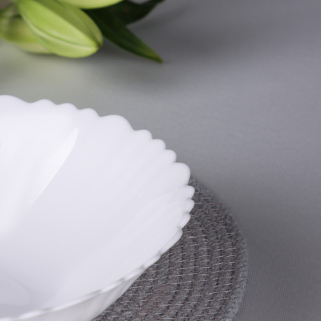 MILLIMI Бьянко Плюс Салатник, опаловое стекло, 19см, 700мл