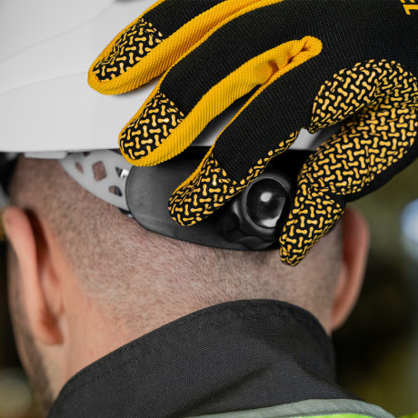 Каска защитная ударопрочная, ABS/PC, плавная регулировка, модель «Форвард» (К-05)белая Denzel