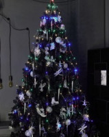 Гирлянда ул. ULD-E0200-200/STA (стат) разноцв. 200LED Лучи росы 2м (для ели 2м) 10нит IP44 Uniel