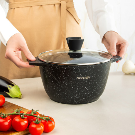 SATOSHI Монфор Казан 22х12,5см, 3,7л, литой алюминий, индукция