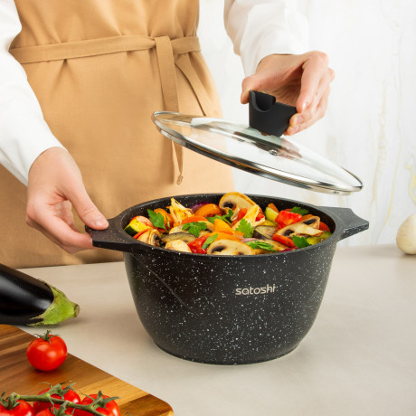 SATOSHI Монфор Казан 22х12,5см, 3,7л, литой алюминий, индукция