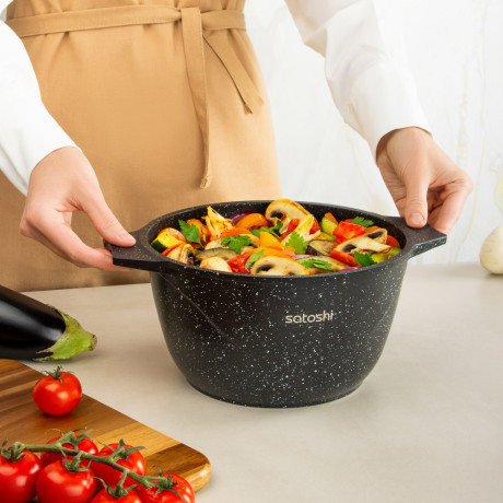 SATOSHI Монфор Казан 22х12,5см, 3,7л, литой алюминий, индукция