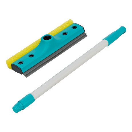 Щетка-окномойка с водосгоном, пластиковый черенок, 430х220 мм, Home Palisad