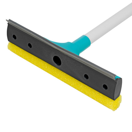 Щетка-окномойка с водосгоном, пластиковый черенок, 430х220 мм, Home Palisad