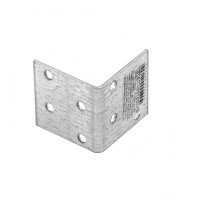 Крепежный уголок равносторонний 2 мм, KUR 40 x 40 x 40 мм Сибртех