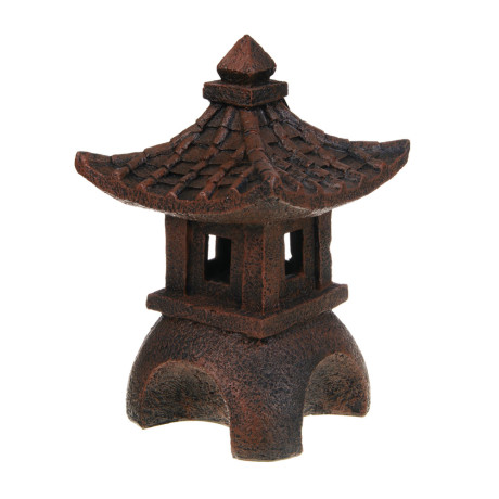 INBLOOM Фонарь на солн.батарее, Пагода 27х15х16см, 1LED, шампань, 1.2V AAA Ni-MH 300mAh, полистоун