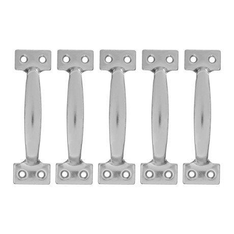 Ручка-скоба РС-120 цельнотянутая, цинк, 5 шт, (Металлист)