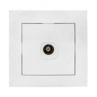 EKF Валенсия роз. СУ телевизионная TV 1 мест. 75Ом 5-862МГц белая Al/Cu (корпус PC) EWA00-027-10