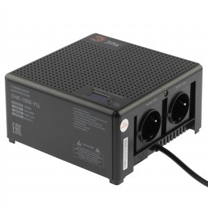 ЭРА стабилизатор напряжения 1ф. релейный компакт. СНК-1000-УЦ 1000ВА 140-260В (8%), 2 роз. настольн