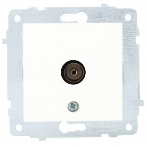 OVIVO мех. роз. СУ 1 мест. TV (проходная) белый (ко всем рамкам) 600-000301-224