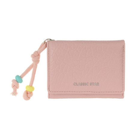 Кошелек для карт и купюр 9 отделений с декором тм ЮL Star, ПУ, металл, 10,5х8х2см, 3 цвета, С572-006