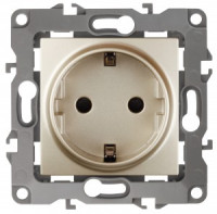 ЭРА 12 мех. роз. СУ 1 мест. 16А без м.лапок, земля, шампань, автоклеммы 12-2001-04 0639